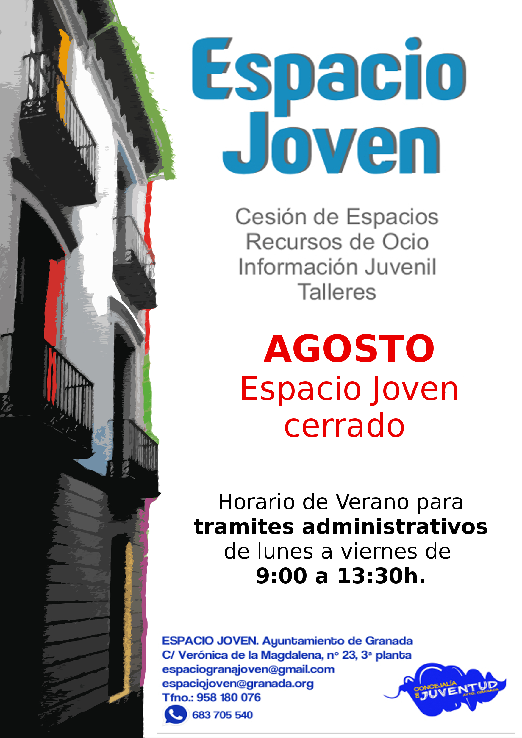 HORARIO DE VERANO ESPACIO JOVEN